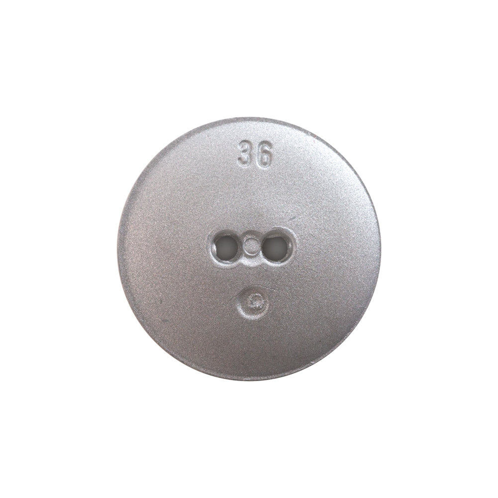 Italian Silver Gravel 2-Hole Button - 36L/23mm - Joann Fabrics