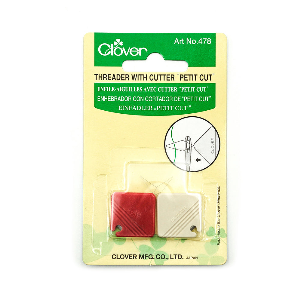 Clover Petit Cut Needle Threader with Cutter - 2 ct - Joann Fabrics