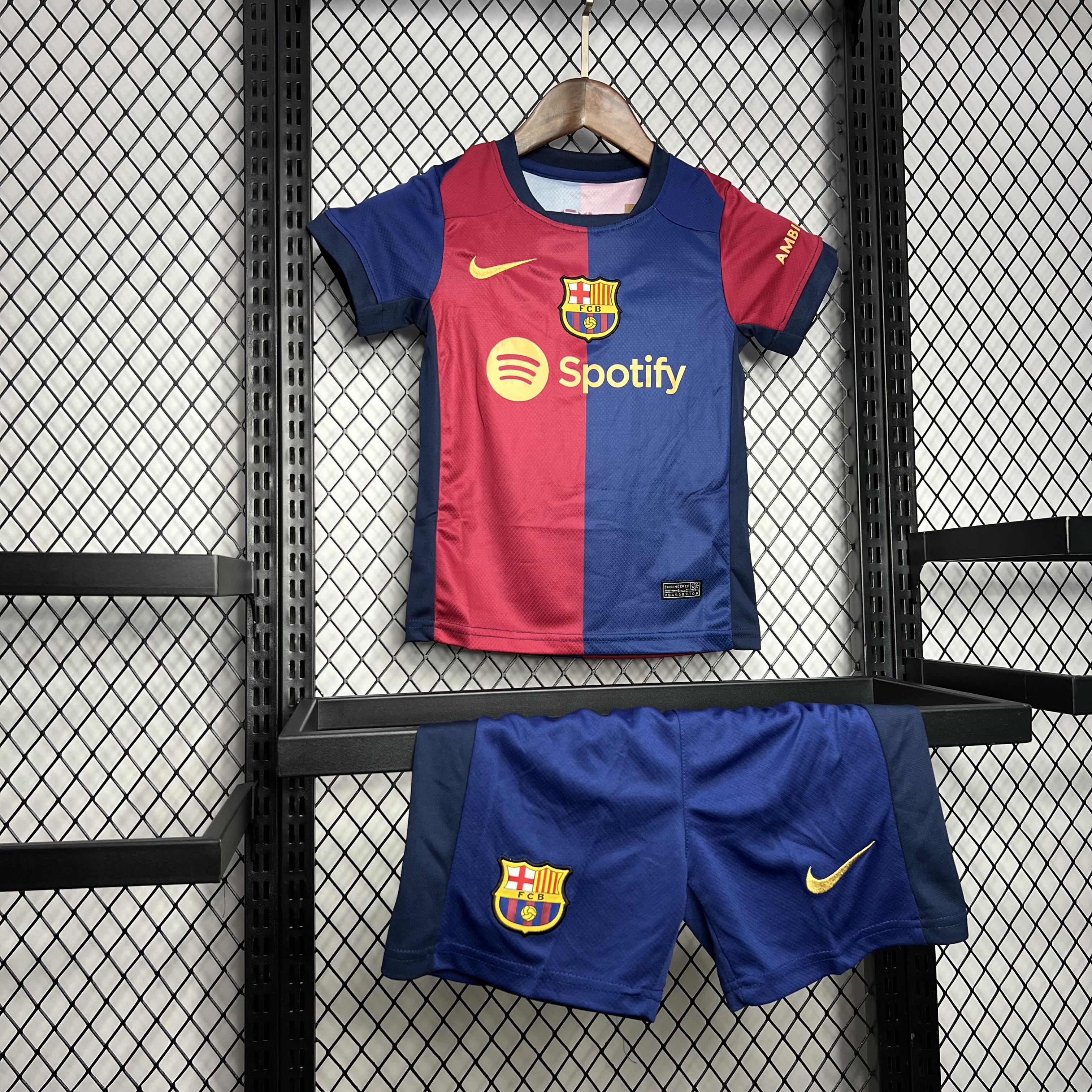 2024/2025 Barcelona Home Football Shirt 1:1 Thai Quality Kids Size