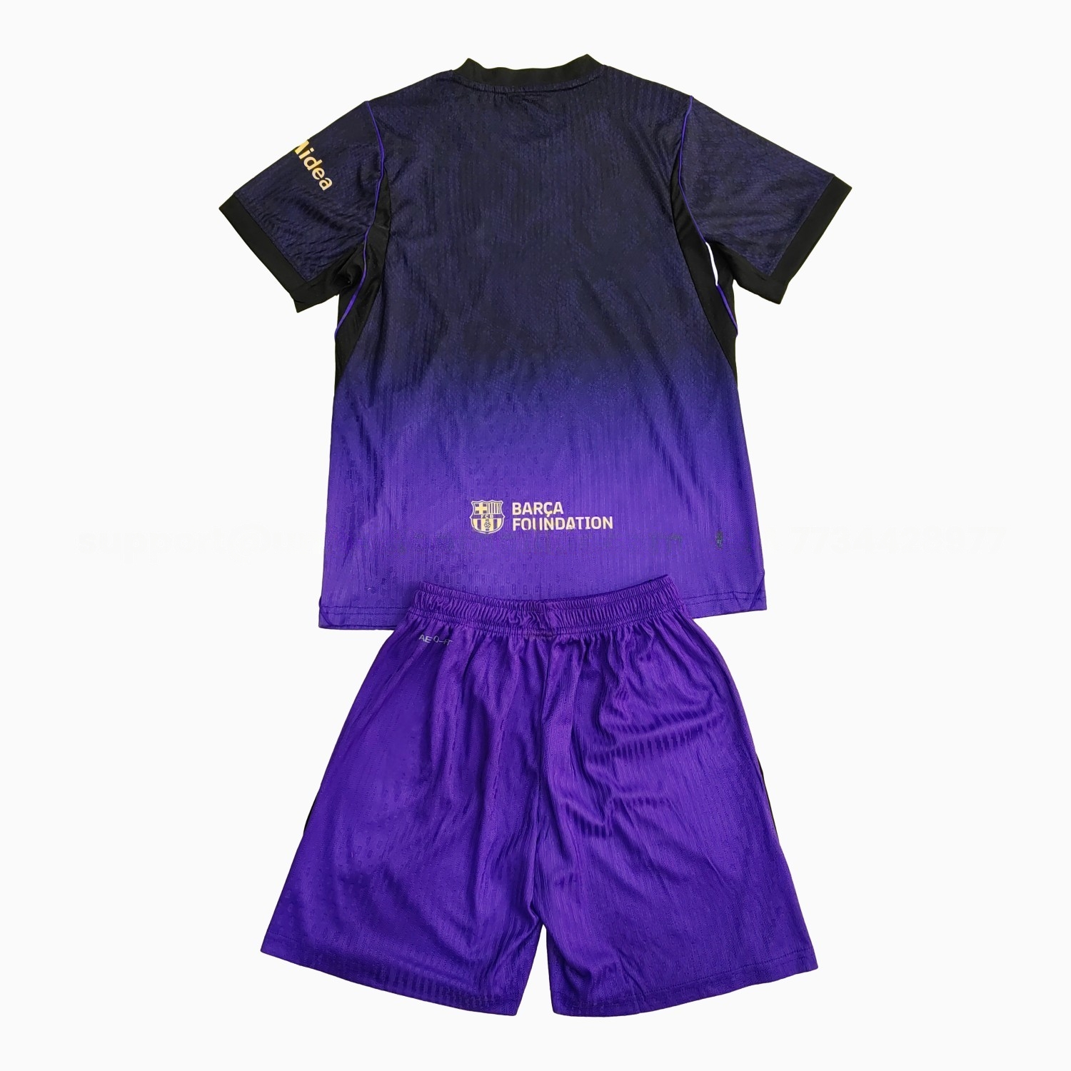 Barcelona 26-27 Purple Special Kids Kit - Player Version - UnitedFutballJersey