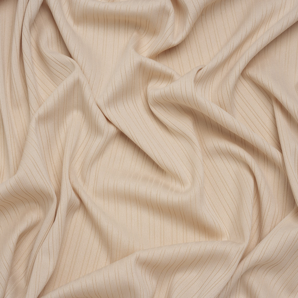Stretch Polyester Barcode Rib Knit - Oatmeal - Designer Deadstock - Joann Fabrics