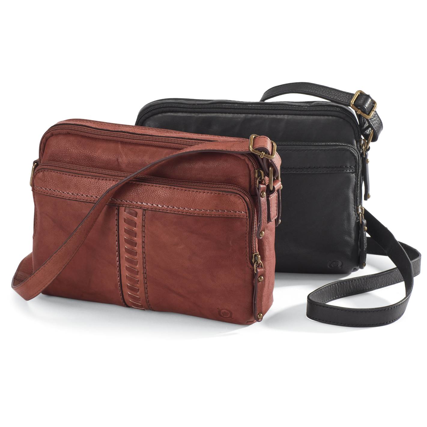 Born® Leather Organizer Bag, Triple-Compartment, Fully Lined - Northstyle Catalog