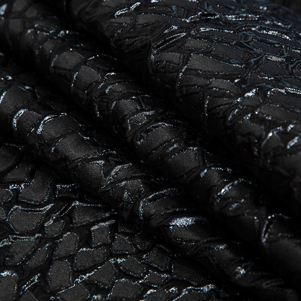 Metallic Black Abstract Luxury Brocade - Joann Fabrics