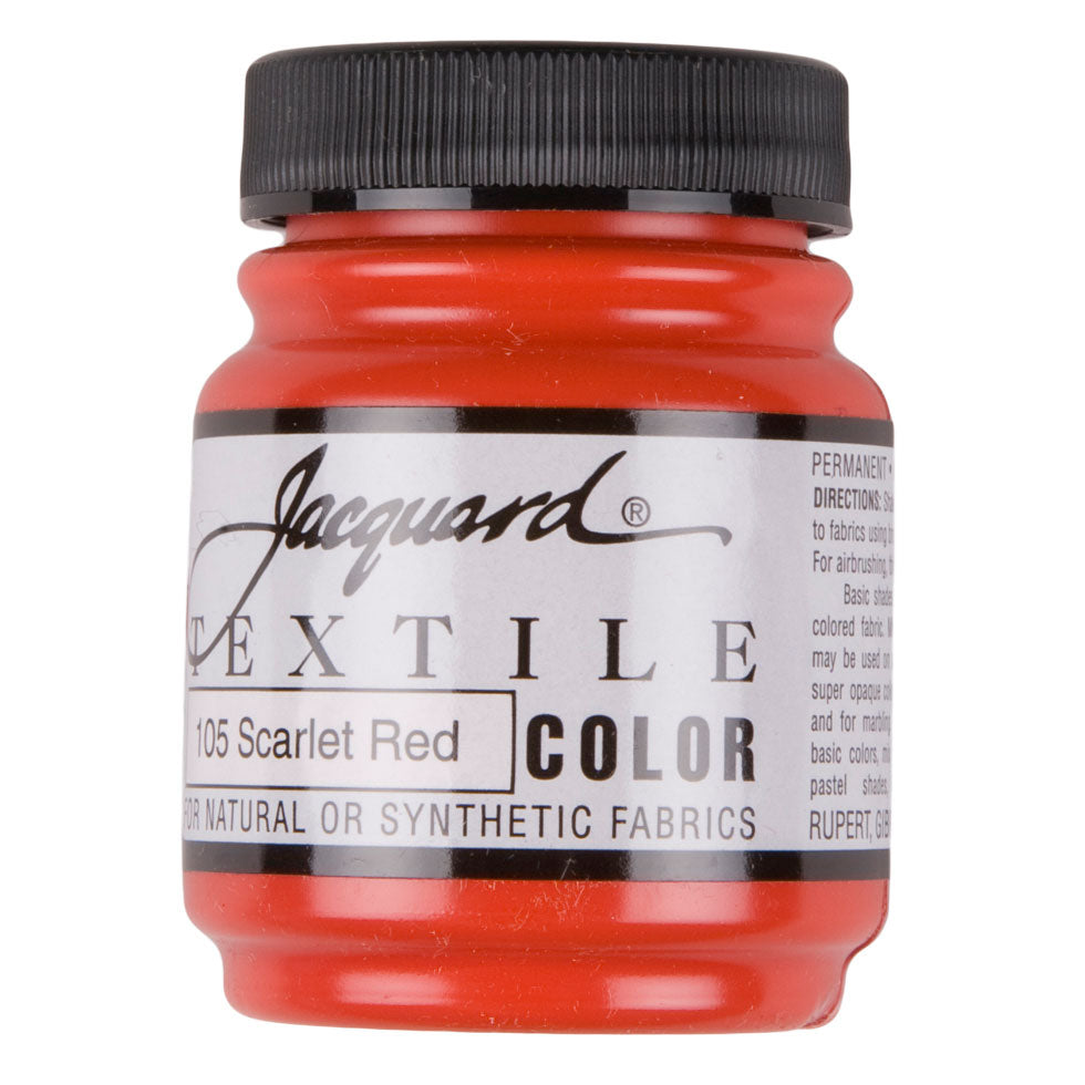 Jacquard Textile Color Fabric Paint - 105 Scarlet Red - Joann Fabrics