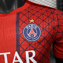 2025/2026 Player Version Paris Saint-Germain Training clothes Red Football Shirt 1:1 Thai Quality