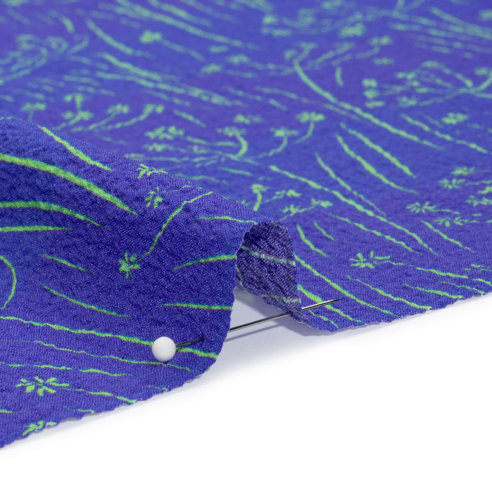Mood Exclusive Purple Dandelion Dreamer Stretch Polyester Seersucker - Joann Fabrics