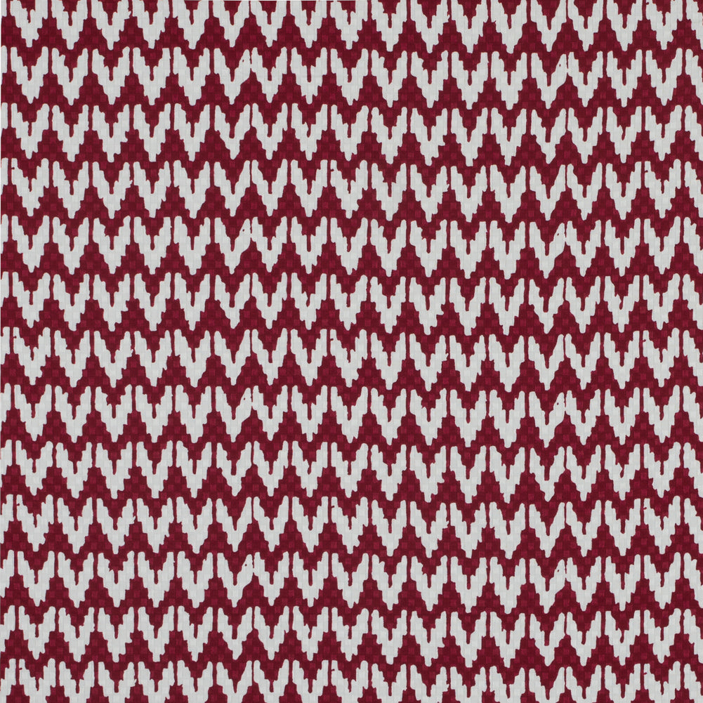 Red/White Chevron Cotton Dobby Jacquard - Joann Fabrics