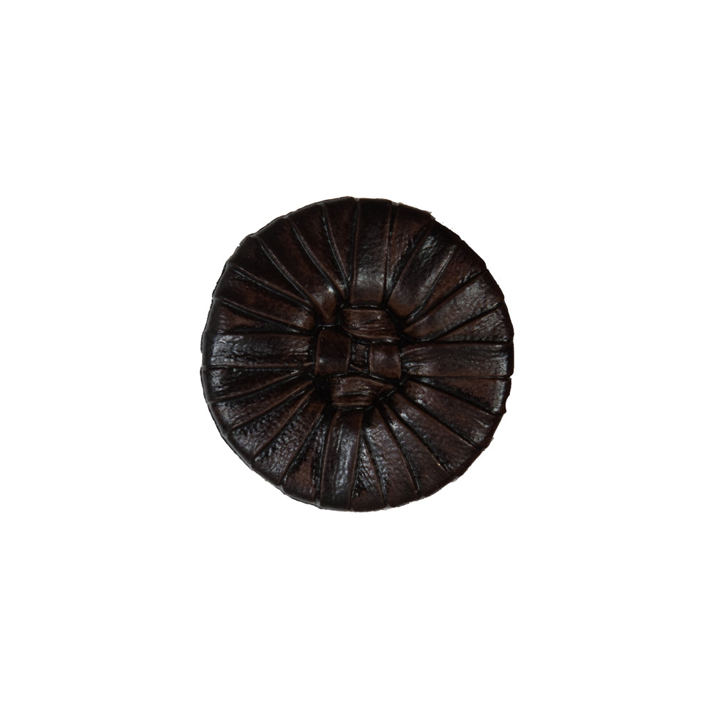 Brown Faux Leather Plastic Button - 32L/20MM - Joann Fabrics