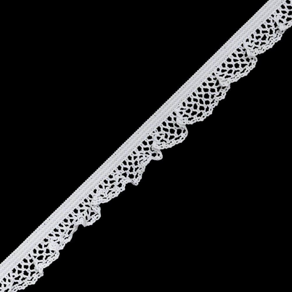 Ruffled Stretch Lace Trim - 0.625