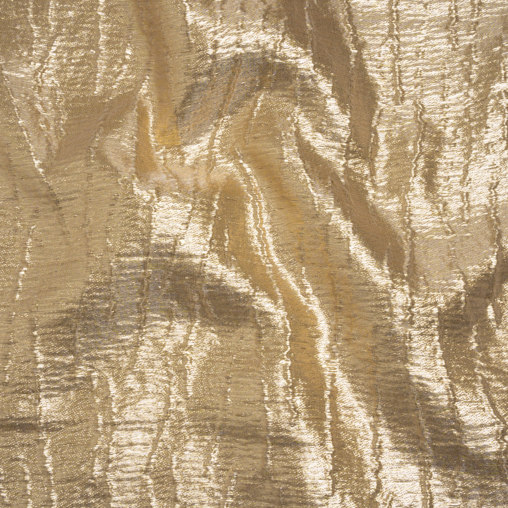 Metallic Brocade - Gold Subtle Wrinkles - Kylie Collection - Joann Fabrics