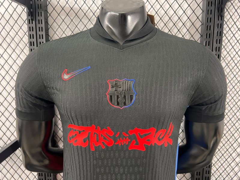 2024/2025 Player Version Barcelona x Travis Scott Collab Away Football Shirt 1:1 Thai Quality