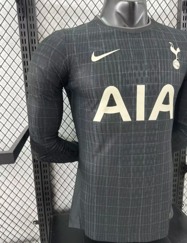 2025/2026 Long Sleeve Player Version Tottenham Away Football Shirt 1:1 Thai Quality
