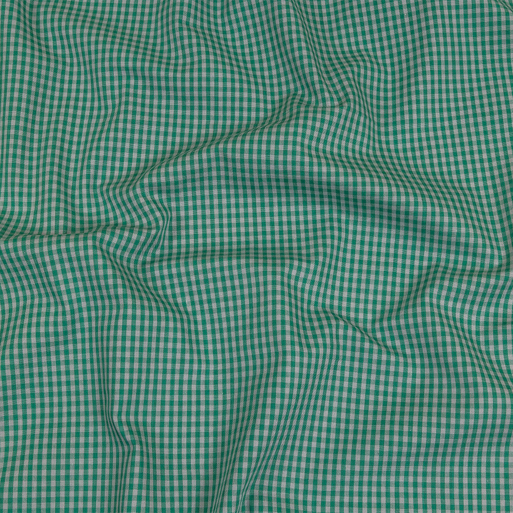 Green and Gray Checked Cotton and Polyester Shirting - Joann Fabrics