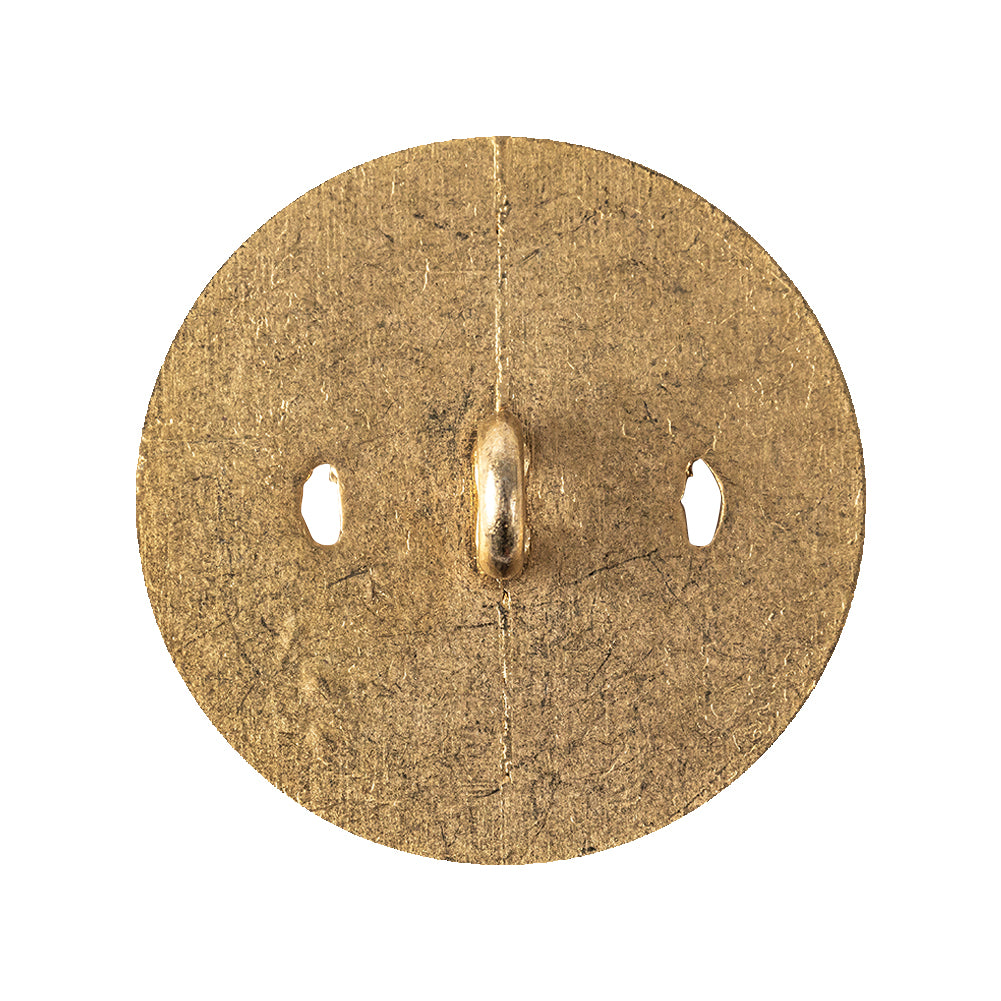 Italian Gold Faux Rope Textured Shank Back Metal Button - 44L/28mm - Joann Fabrics