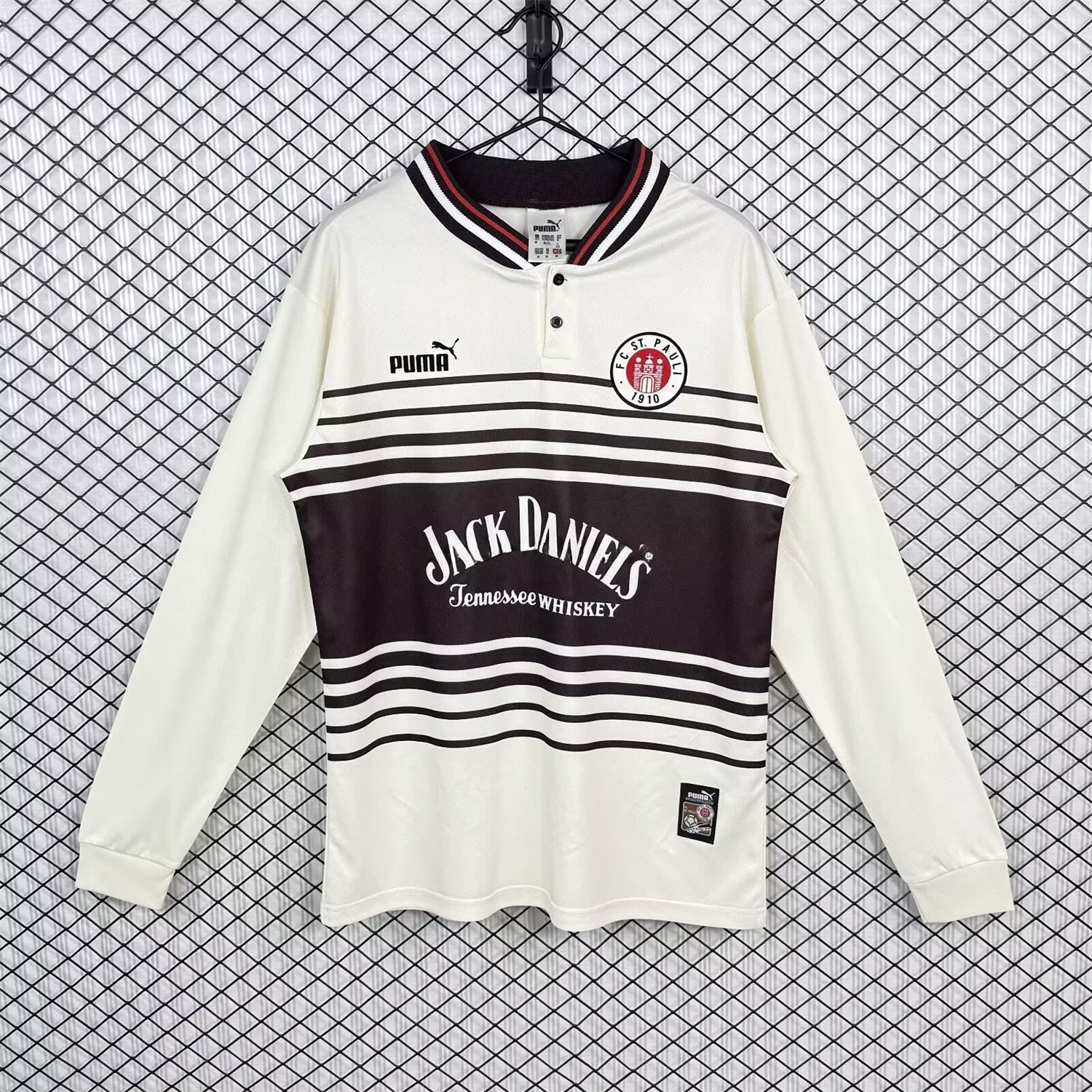 Retro St. Pauli 1997-98 Home Long Sleeves Jersey - UnitedFutballJersey