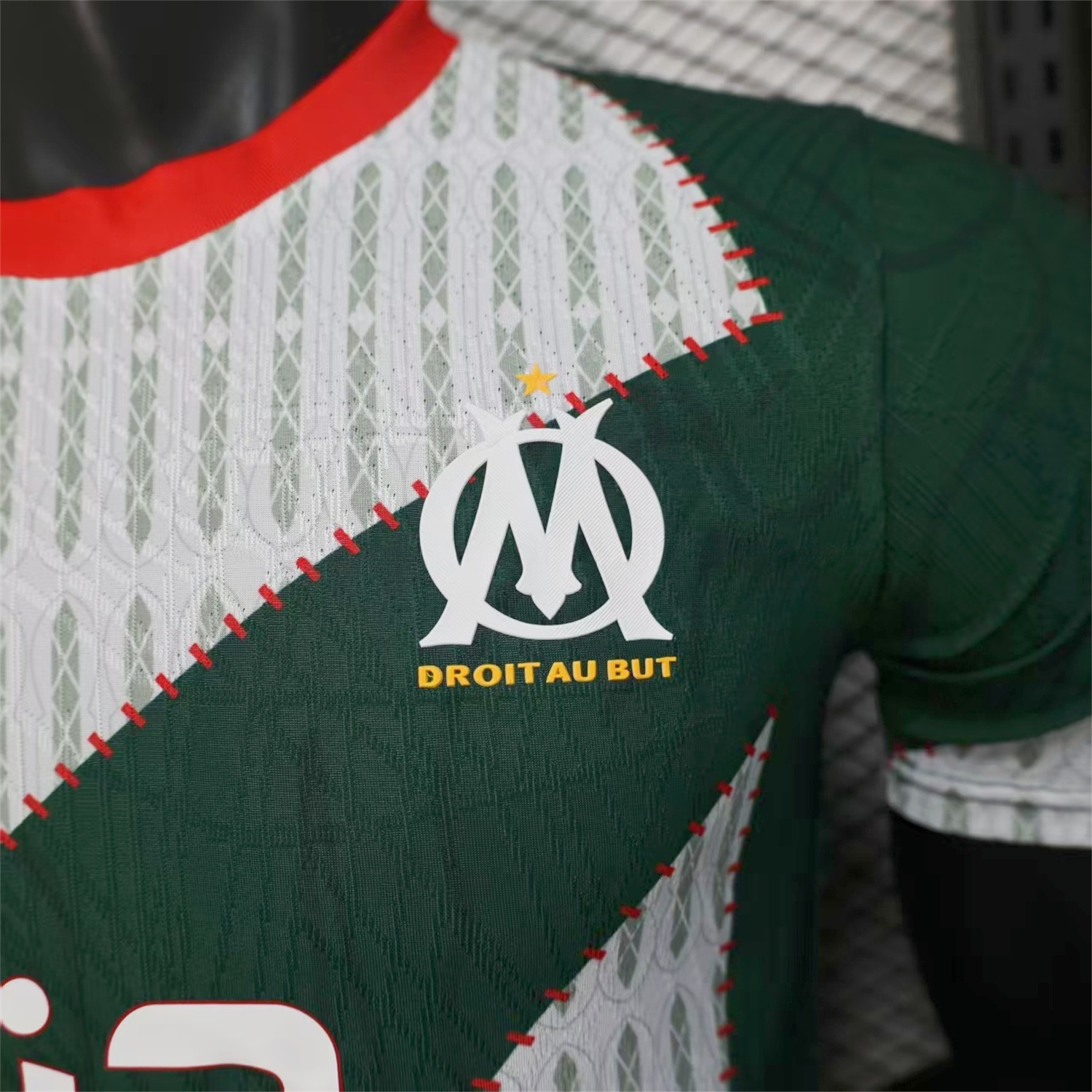 Marseille 25-26 Dark Green And White Jersey -Player Version - UnitedFutballJersey