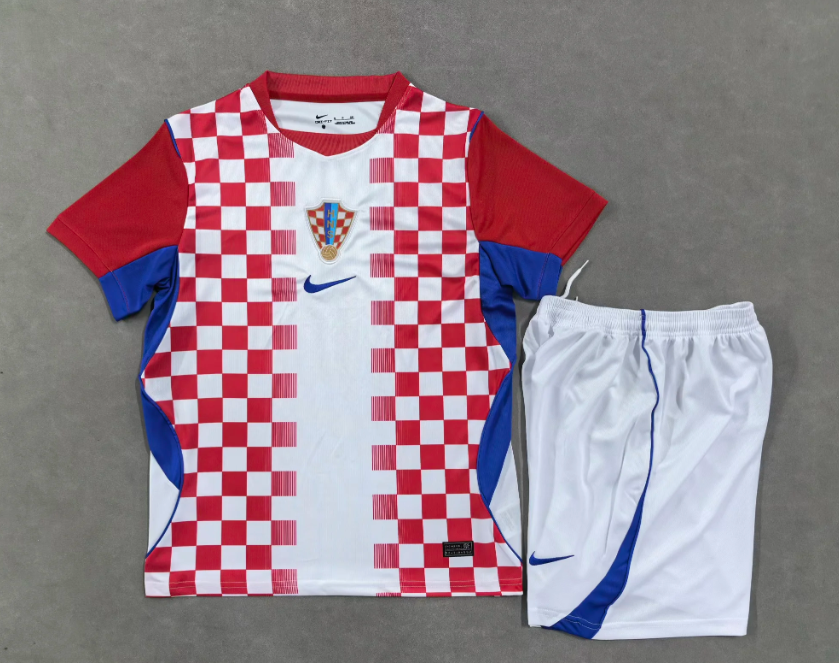 2026 Croatia National Team Home Football Shirt 1:1 Thai Quality Kids Size
