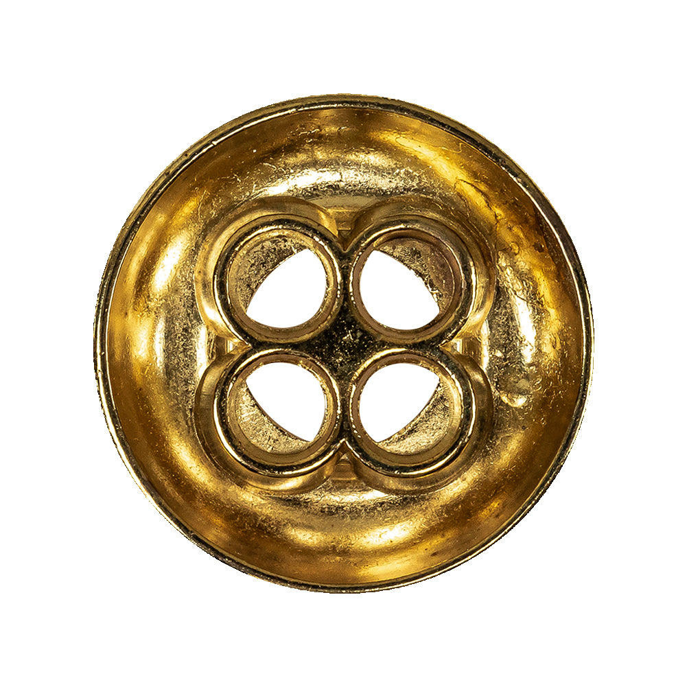 Italian Gold 4-Hole Deepwell Metal Button - 44L/28mm - Joann Fabrics