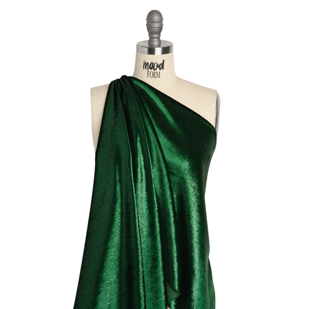 Metallic Velvet - Emerald Green - Ava Collection - Joann Fabrics