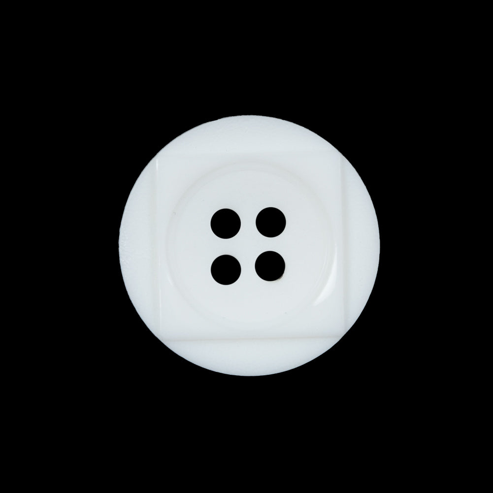 White Geometric 4-Hole Plastic Button - 36L/23mm - Joann Fabrics