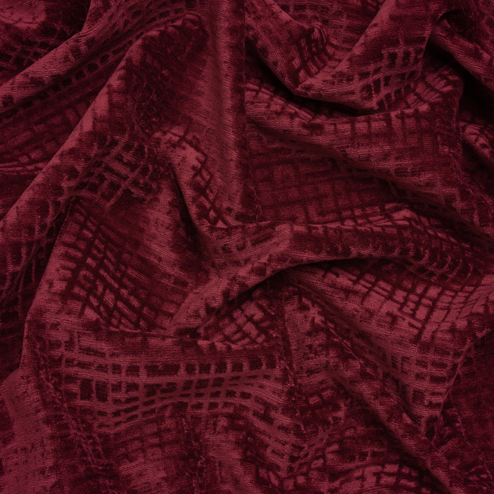 Polyester Upholstery Chenille - Mulberry Grid Texture - Carolina Collection - Joann Fabrics