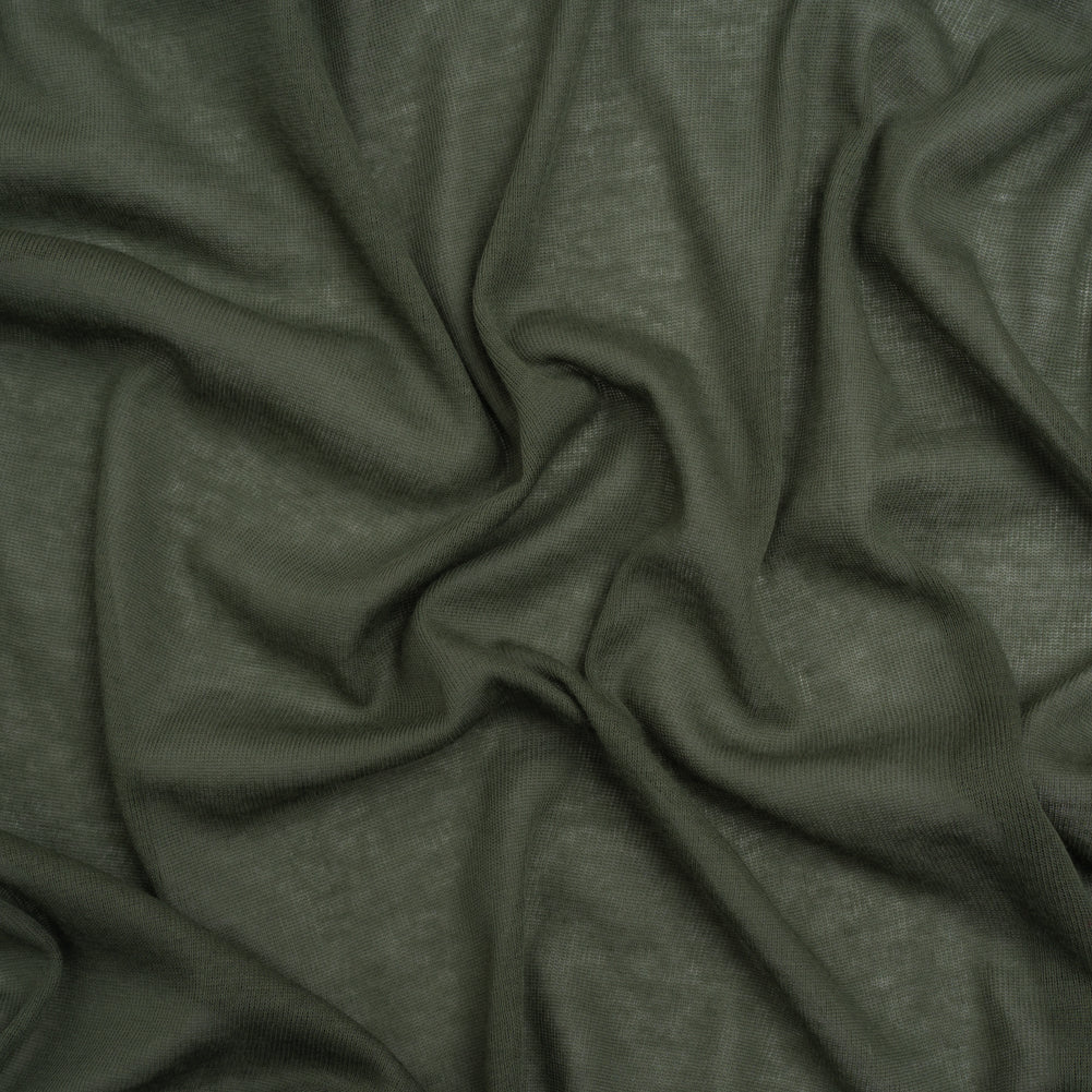 Lightweight Cotton Interlock Knit - Lichen Green - Designer Deadstock - Joann Fabrics