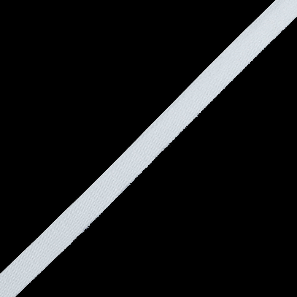 White Foldover Bias Binding Tape - 0.5