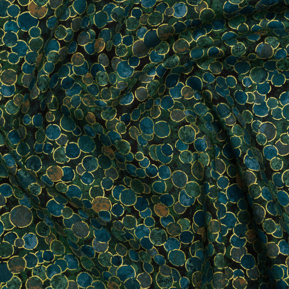 Metallic Printed Quilting Cotton by Northcott - Dawn Polka Dot Confetti - Shimmer Collection - Joann Fabrics