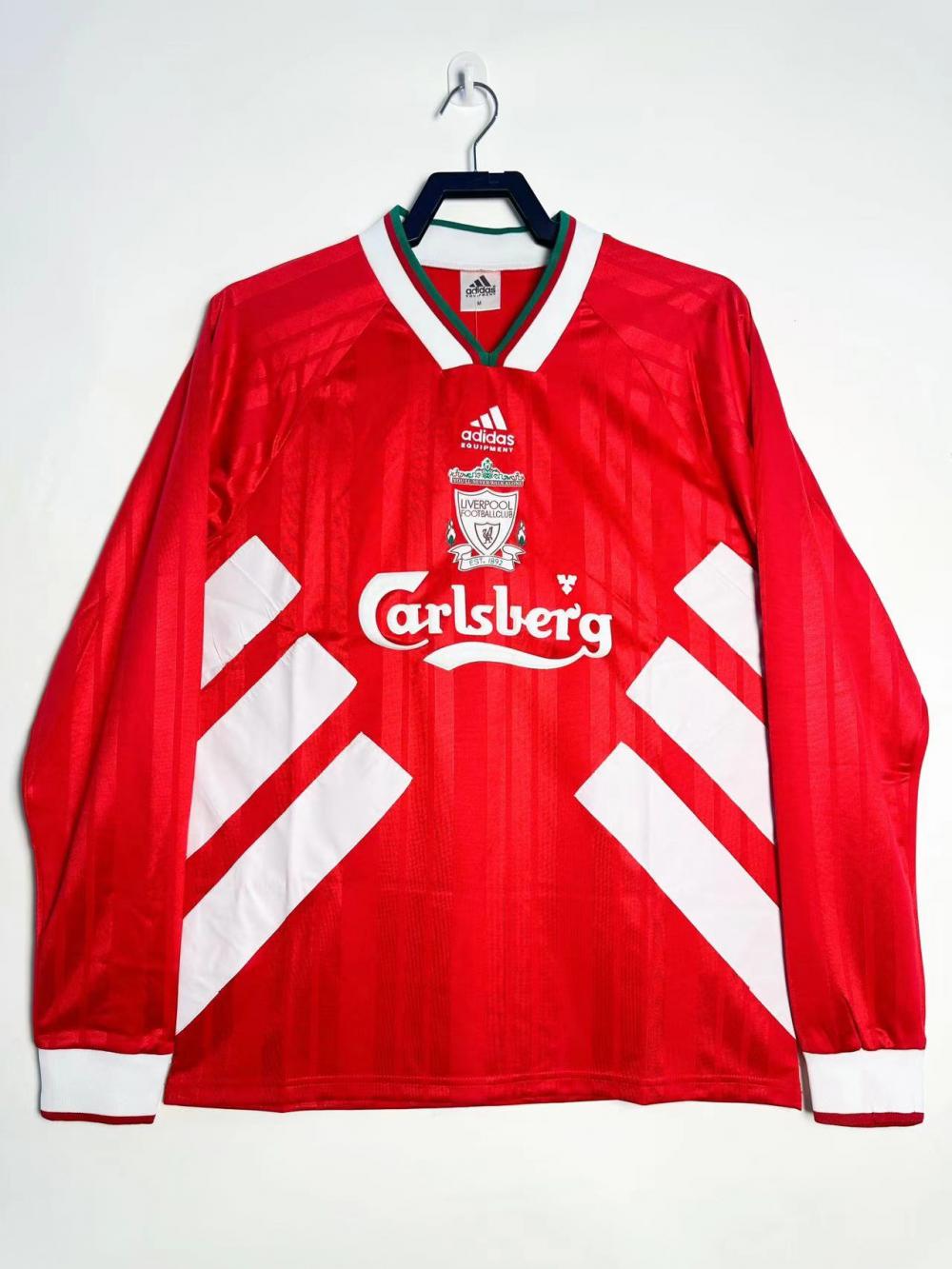 1993/1995 Retro Liverpool Home Football Jersey Long Sleeve 1:1 Thai Quality