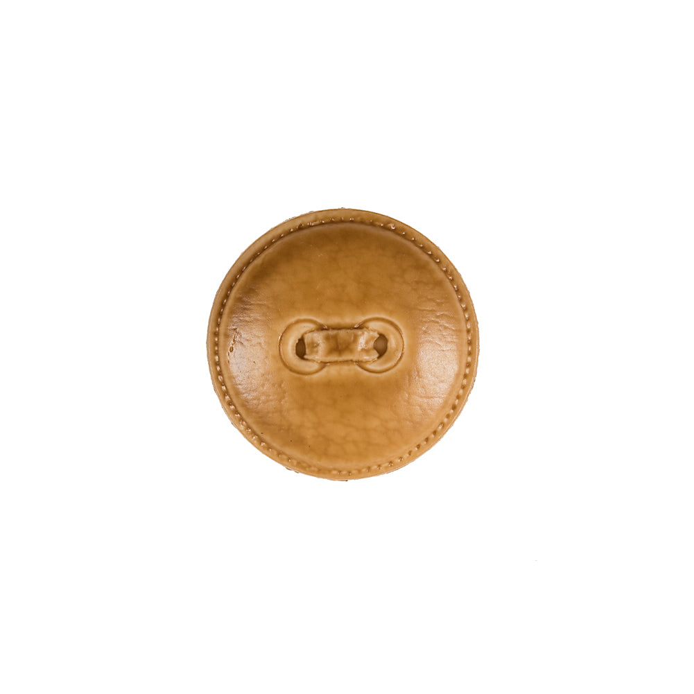 Italian Light Brown Faux Leather Plastic Button - 24L/15mm - Joann Fabrics