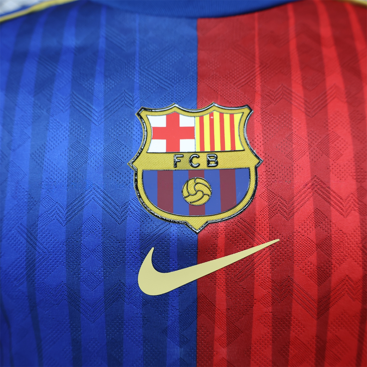 Barcelona 26-27 Red Blue Retro Style Casual Jersey - Player Version - UnitedFutballJersey