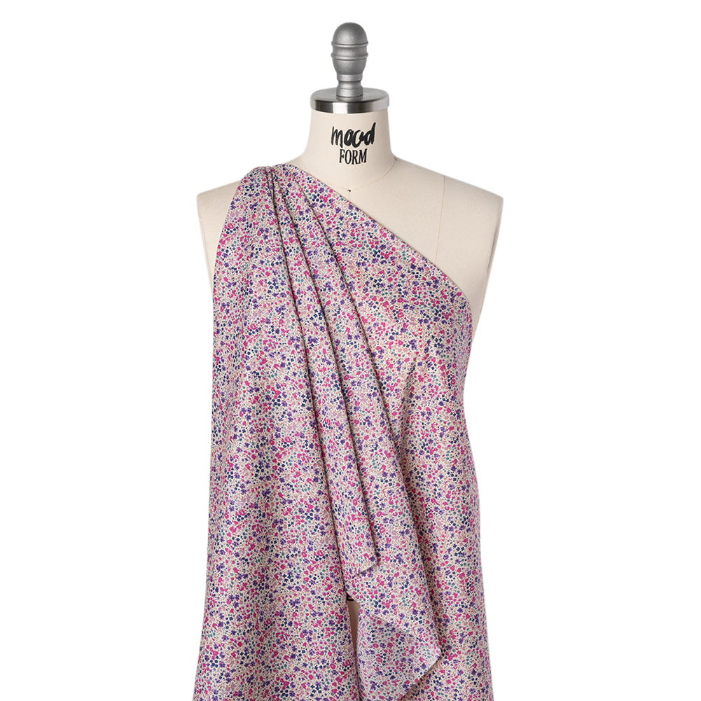 Liberty Fabrics Tana Lawn® - Phoebe Purple - Pink, Purple and Blue Little Flowers - Joann Fabrics