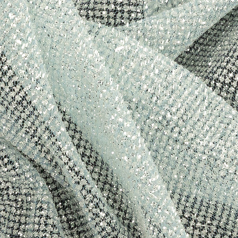 Tulle with Metallic Platinum Glitter - Sapphire - Platina Collection - Joann Fabrics