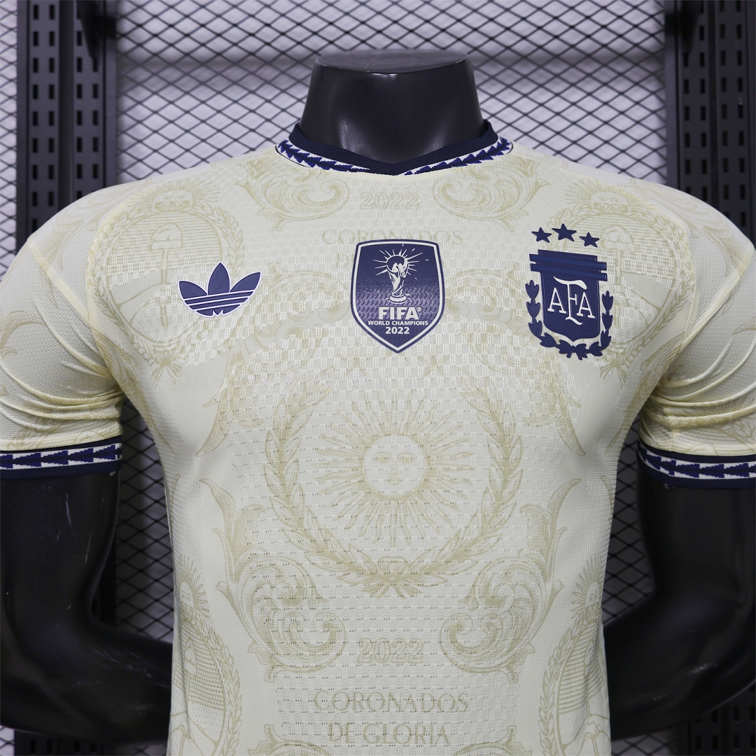 Argentina 2026 Sol de Mayo Yellow Special Jersey - Player Version - UnitedFutballJersey