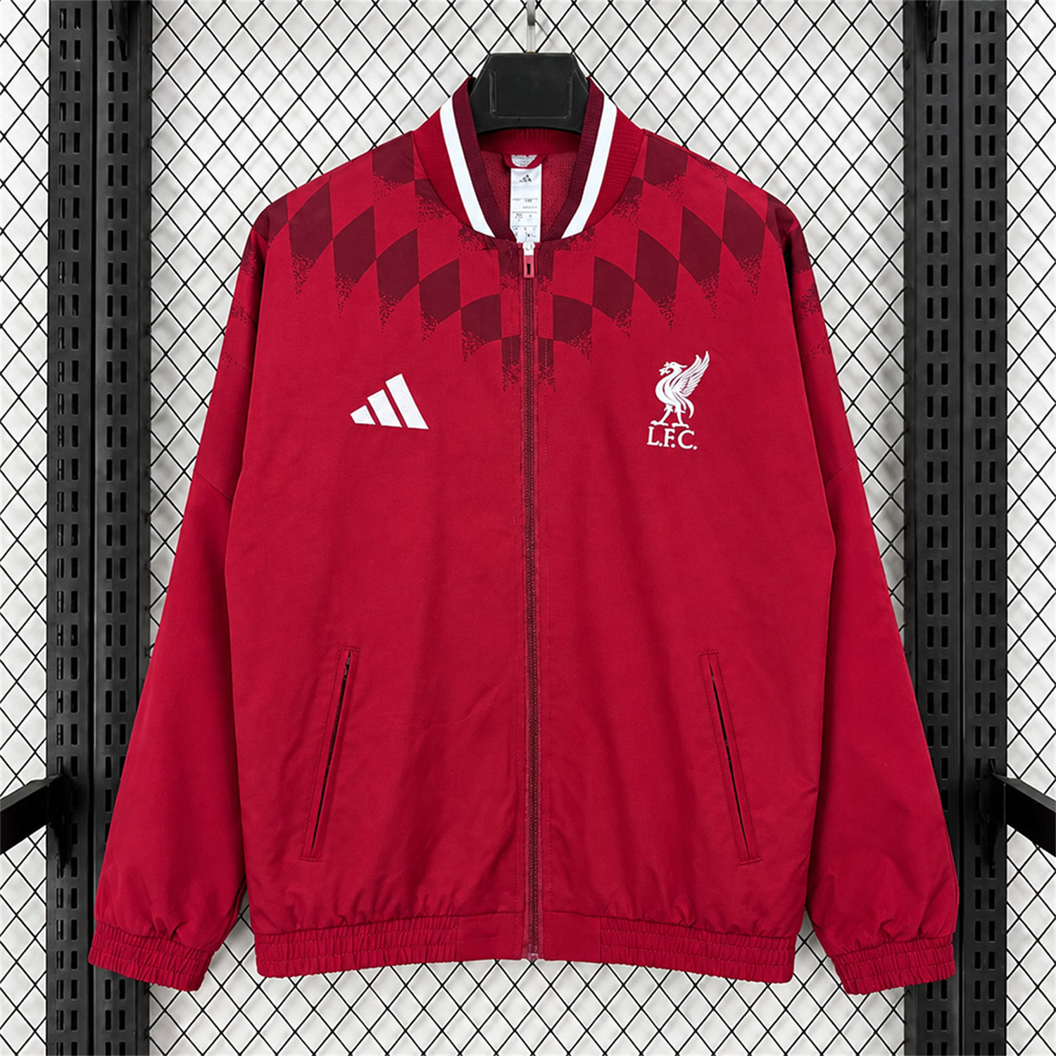 Liver.pool 26-27 Track Windbreaker Jacket - Red - UnitedFutballJersey
