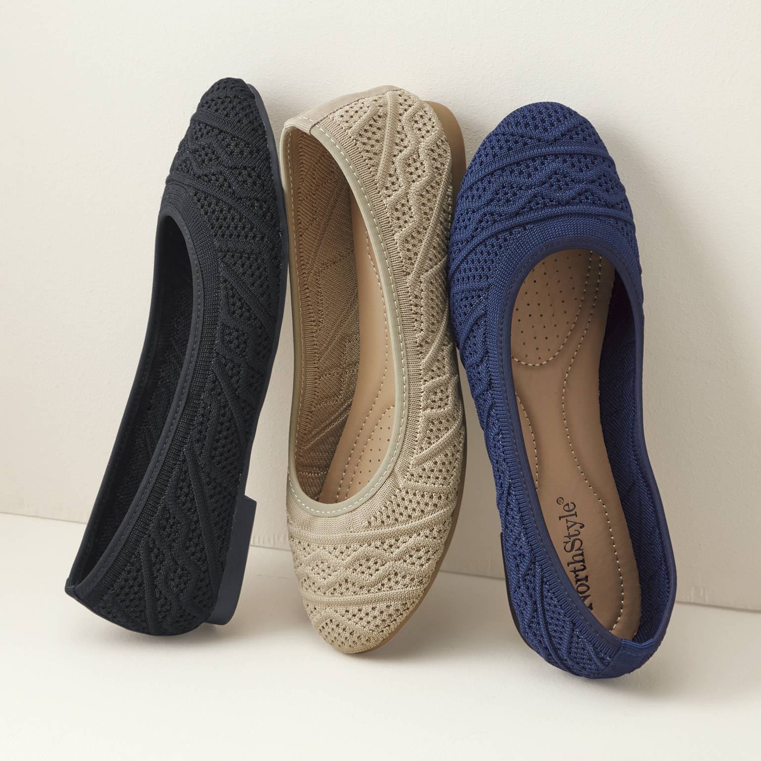 Textured-Stitch Flats - Northstyle Catalog