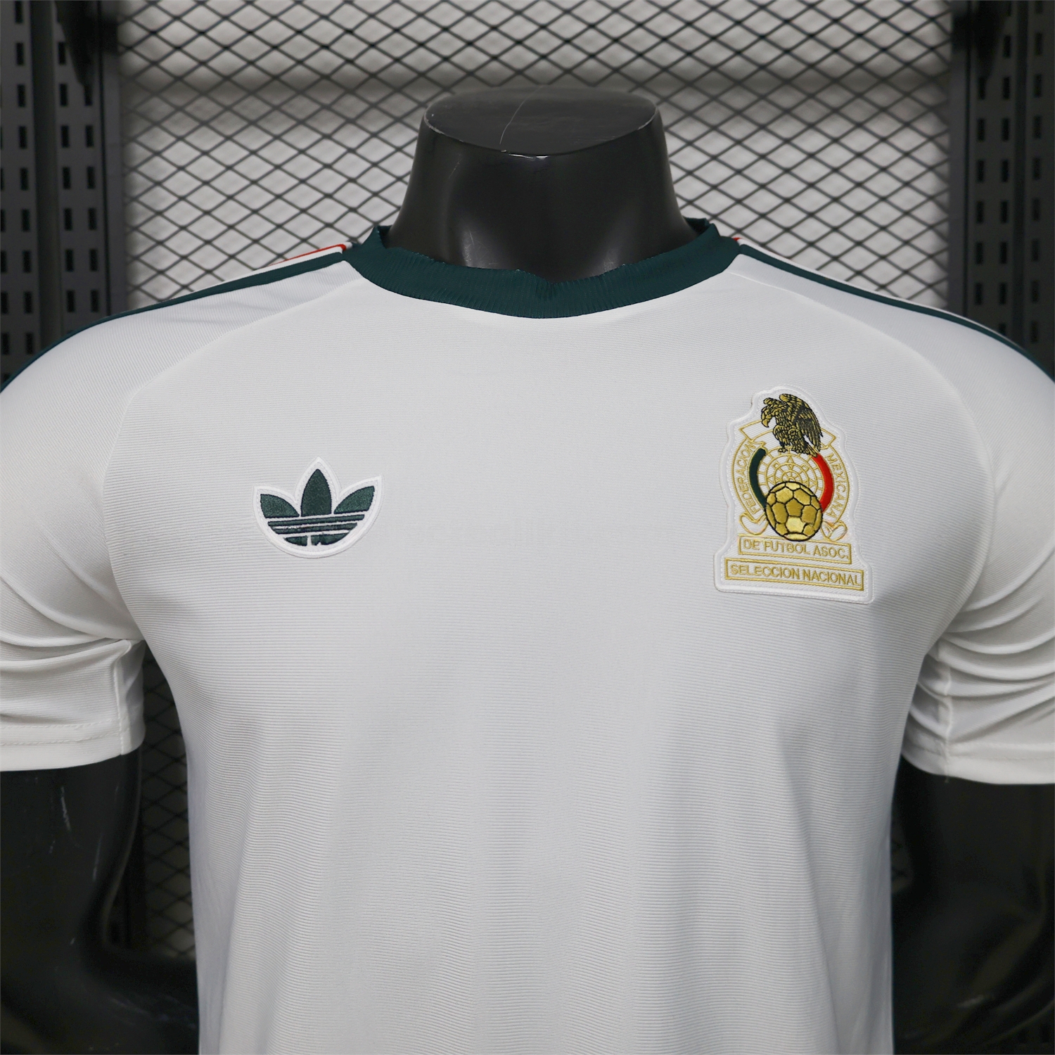 Mexico 2026 Terrace Icon Retro Logo White Jersey - Player Version - UnitedFutballJersey