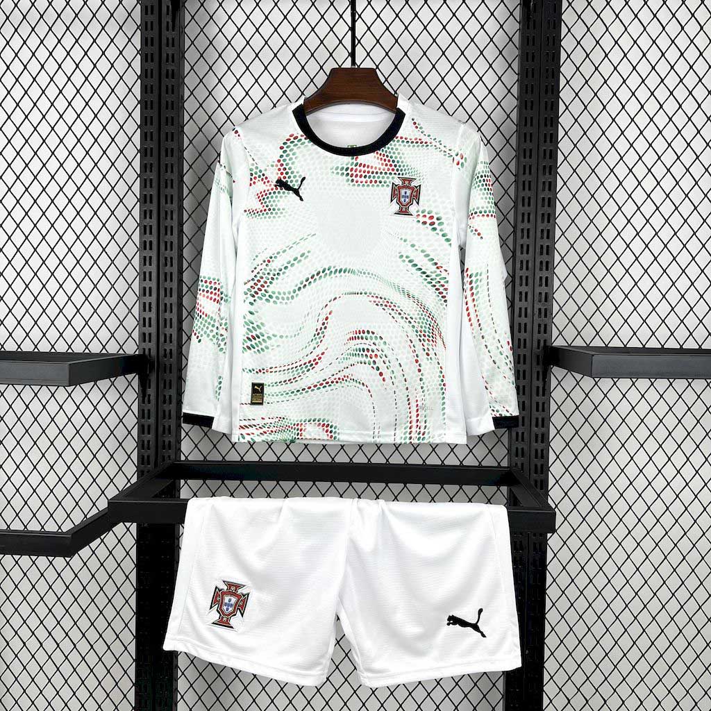 2025/2026 Long Sleeves Portugal Away Football Jersey 1:1 Thai Quality Kids Size