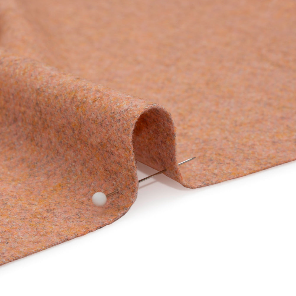 Italian Heathered Peach Brushed Wool Blend Woven - Joann Fabrics