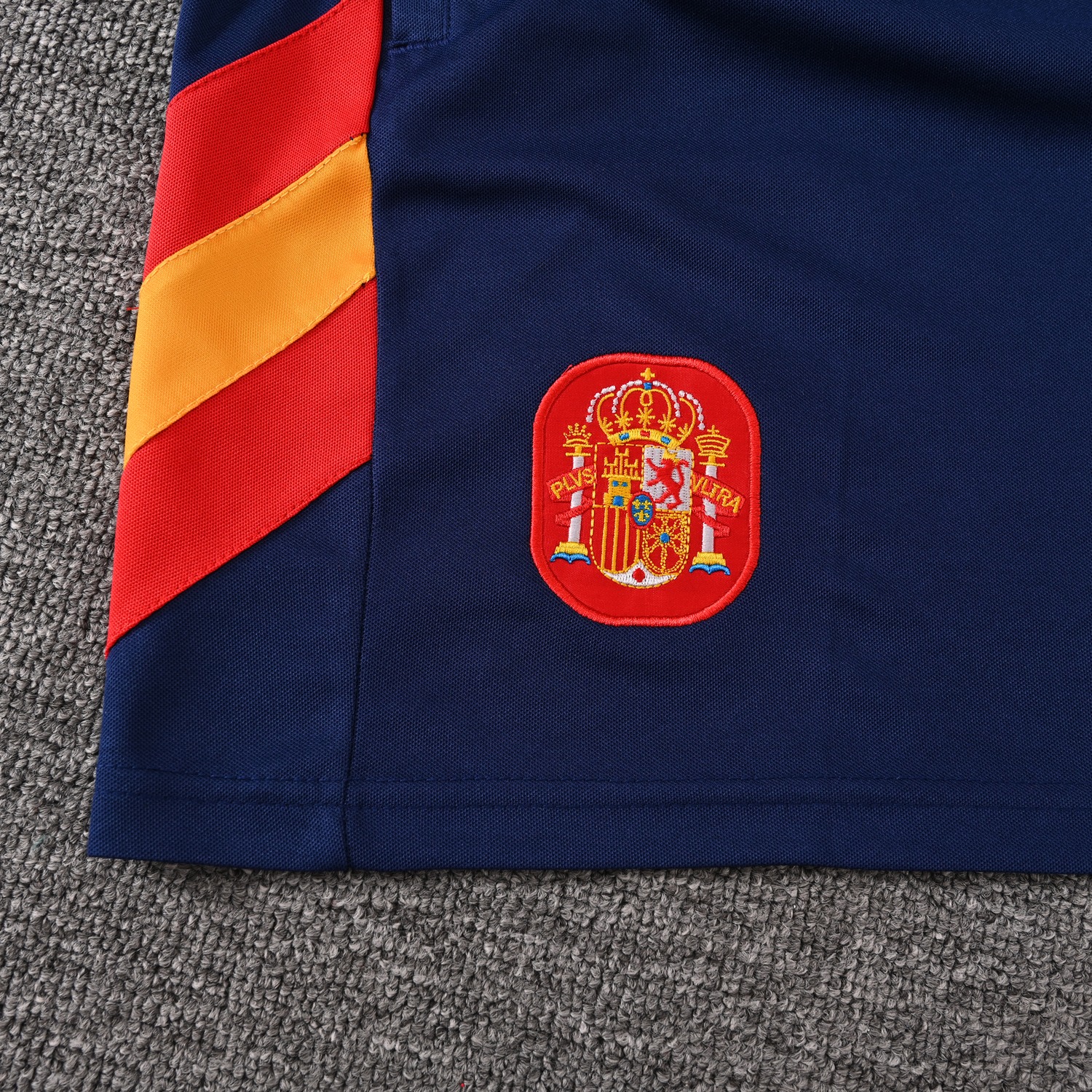 Spain 2026 Originals Trefoil Short-Sleeve Training Set - Deep Blue Top & Deep Blue Shorts - UnitedFutballJersey