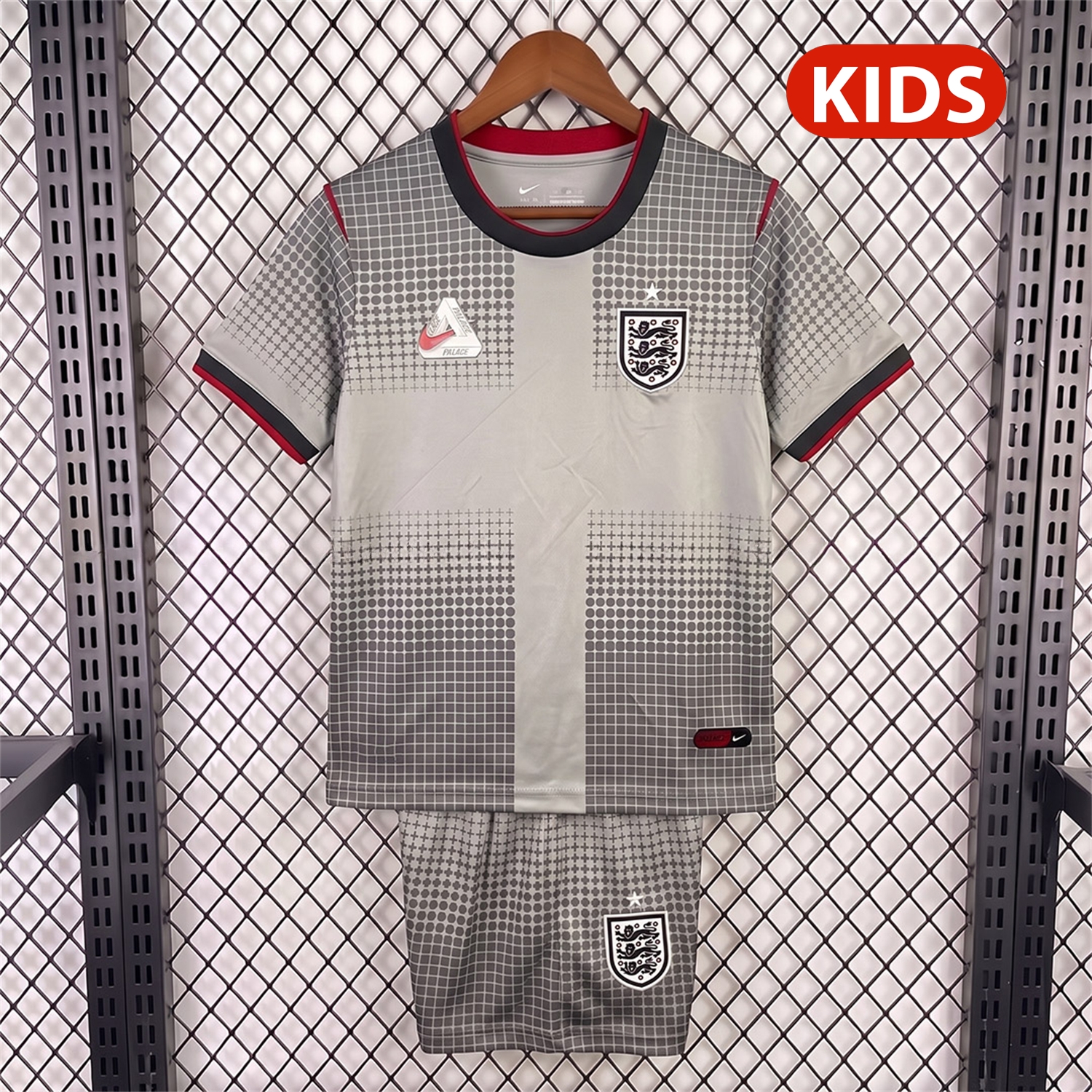 England 2026 Grey Pre-Match Kids Kit - UnitedFutballJersey
