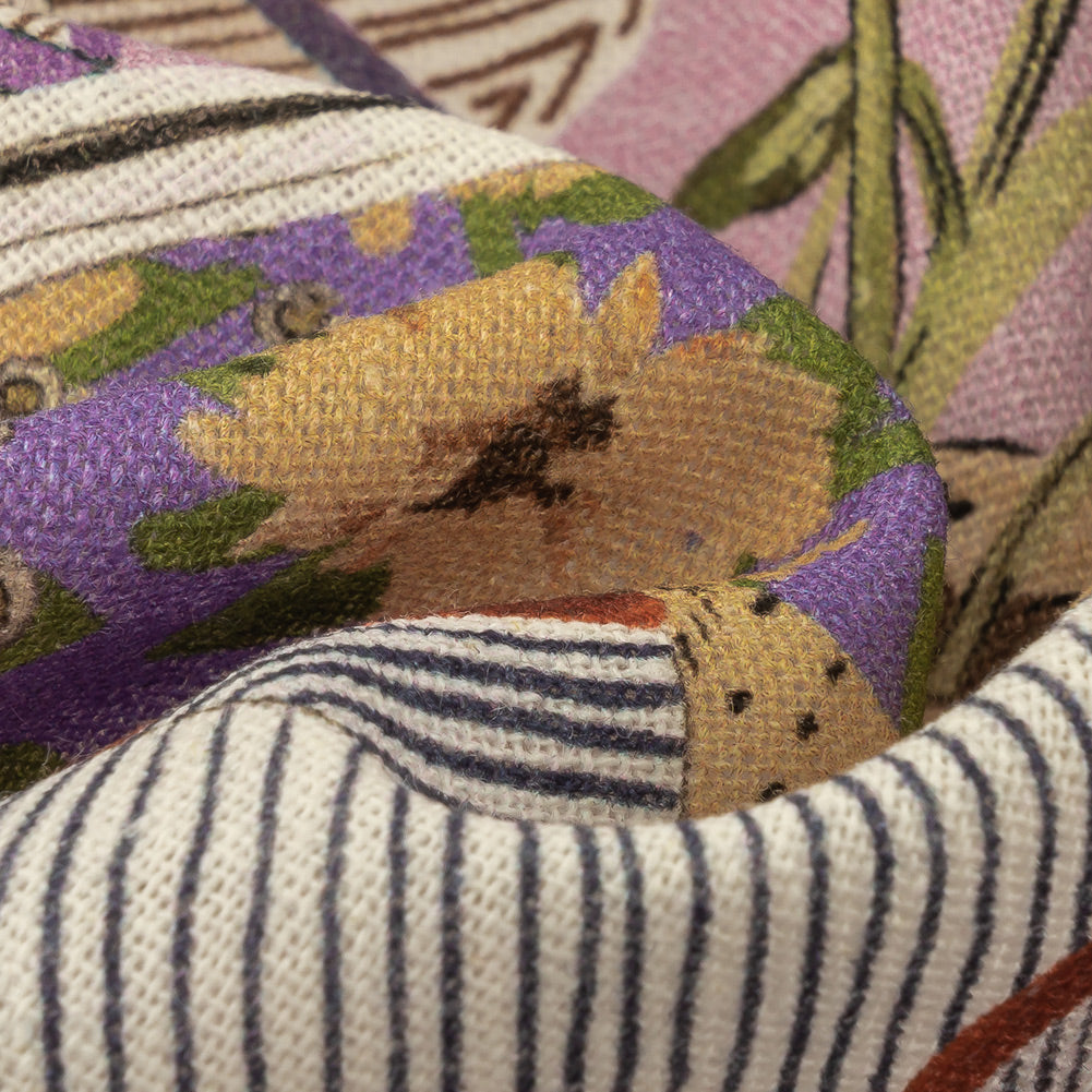 Linen and Rayon Woven - Lavender Clothes and Plants - Morning Memory Print - Mood Exclusive Wisteria Collection - Joann Fabrics
