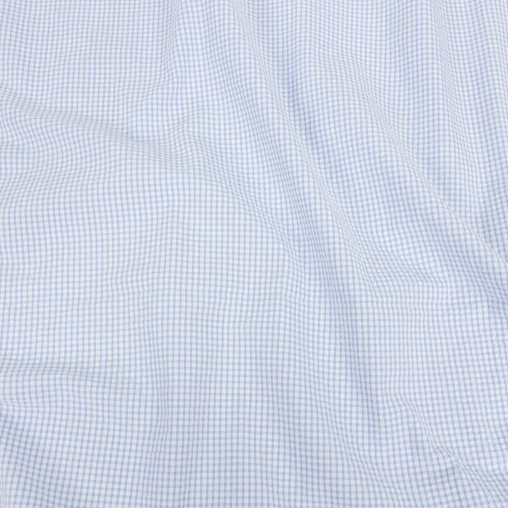 Organic Cotton Seersucker - Light Blue Gingham - Olinda Collection - Joann Fabrics