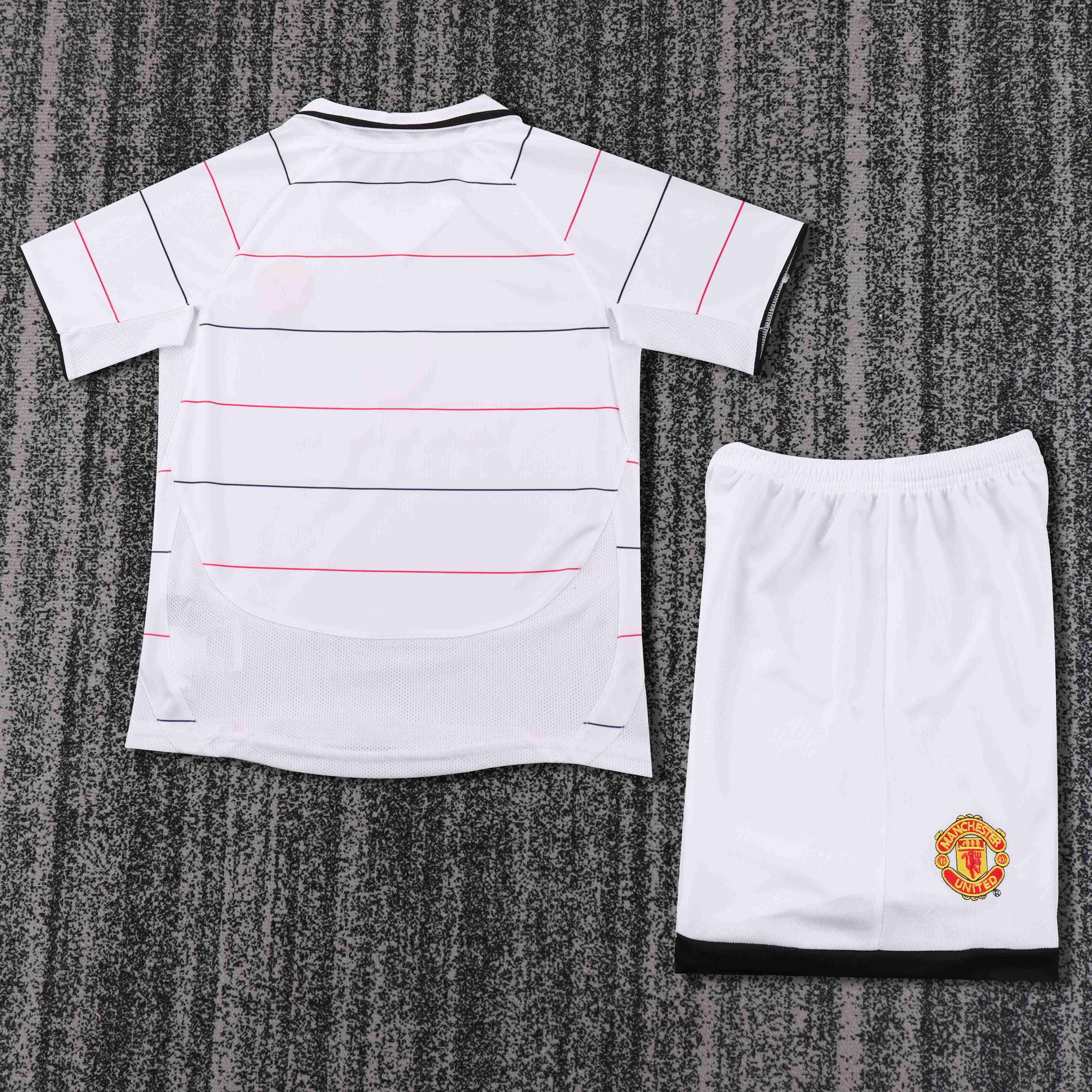 2003-2005 Retro Manchester United Away Football Shirt 1:1 Thai Quality Kids Size