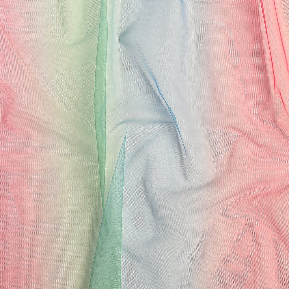 Ombre Shadow Tulle - Sea Pink, Green and Angel Falls - Joann Fabrics