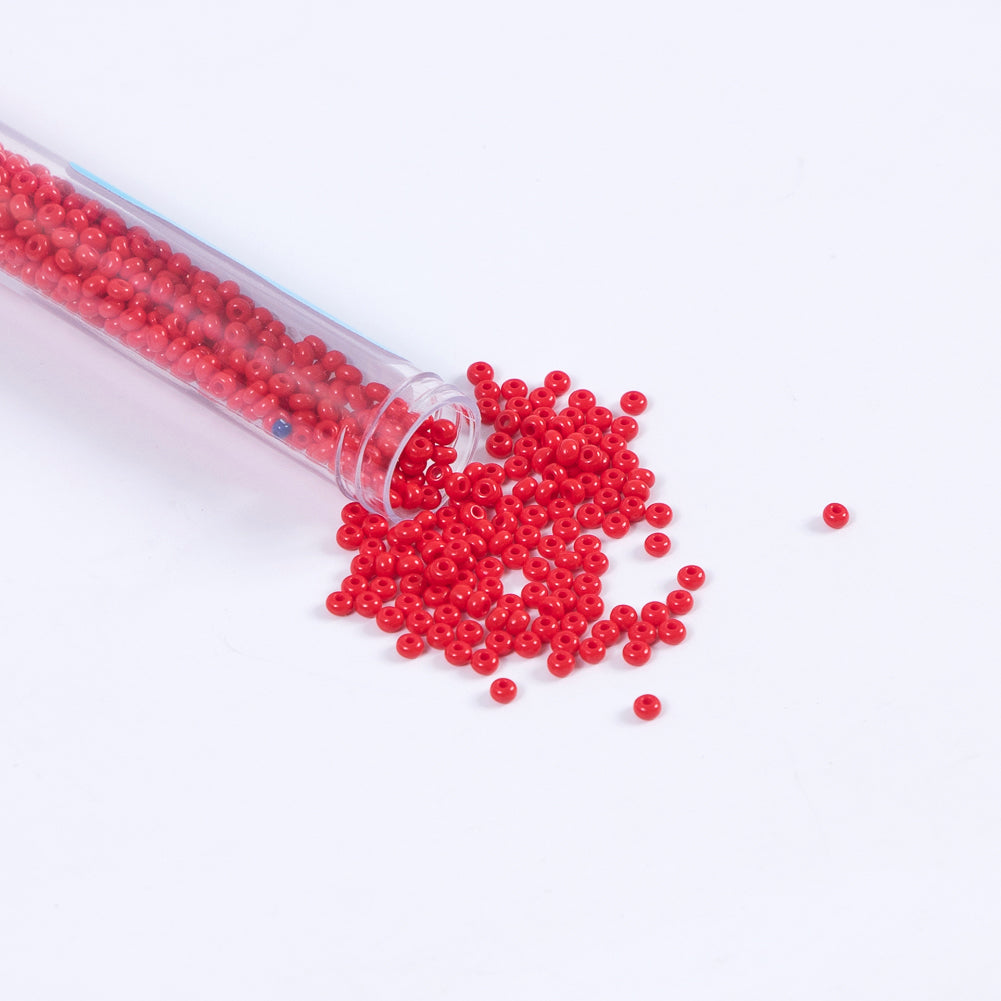 Light Red Opaque Amethyst Czech Seed Beads - Size 8 - Joann Fabrics