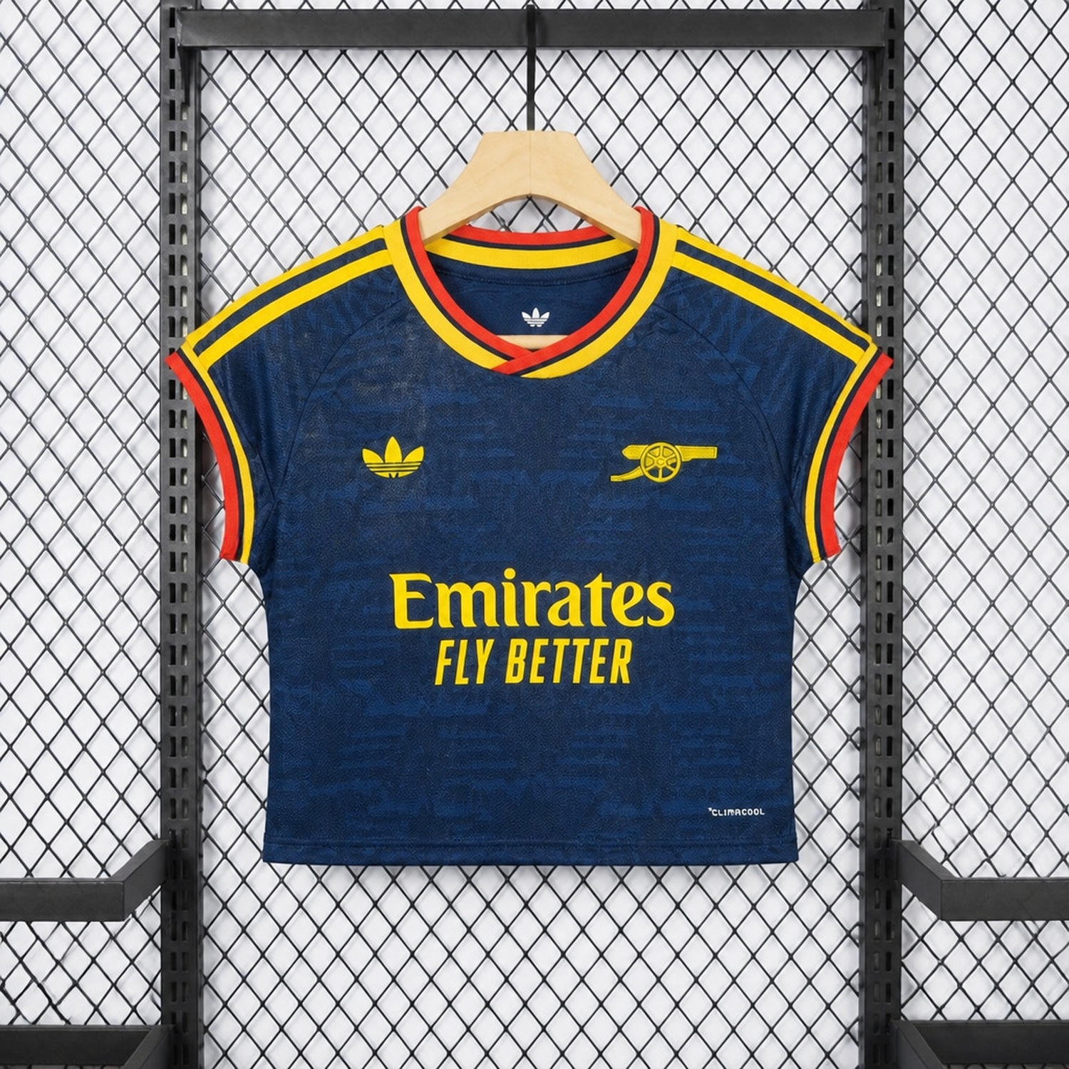 Women's Arsenal 26-27 Away Cropped Sleeveless Jersey - Fans Version - UnitedFutballJersey
