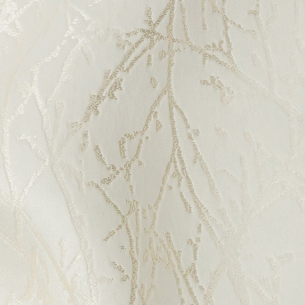 Polyester Jacquard - Ivory Wintry Branches - British Imported - Joann Fabrics