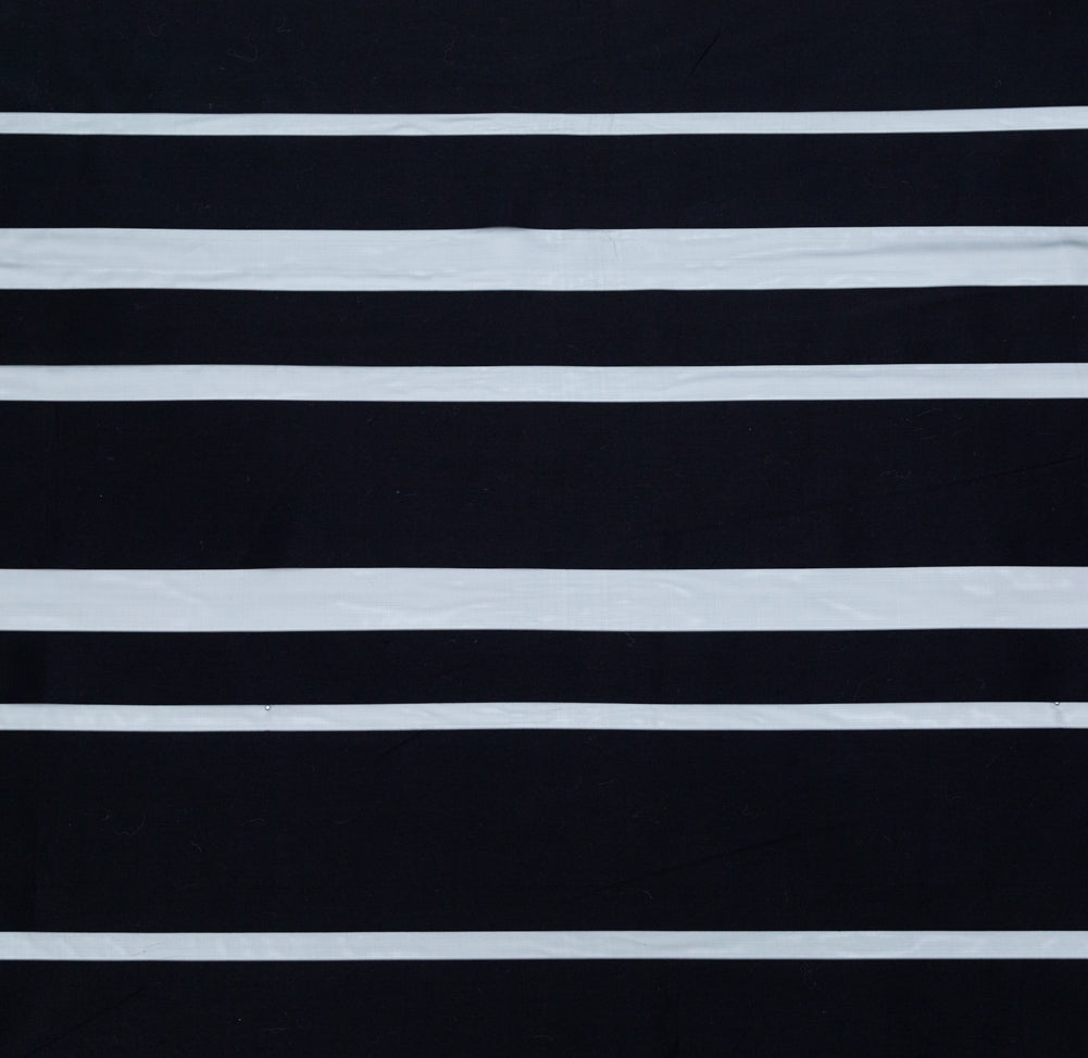 Italian Black Cotton Awning Striped Polyester Organza - Joann Fabrics
