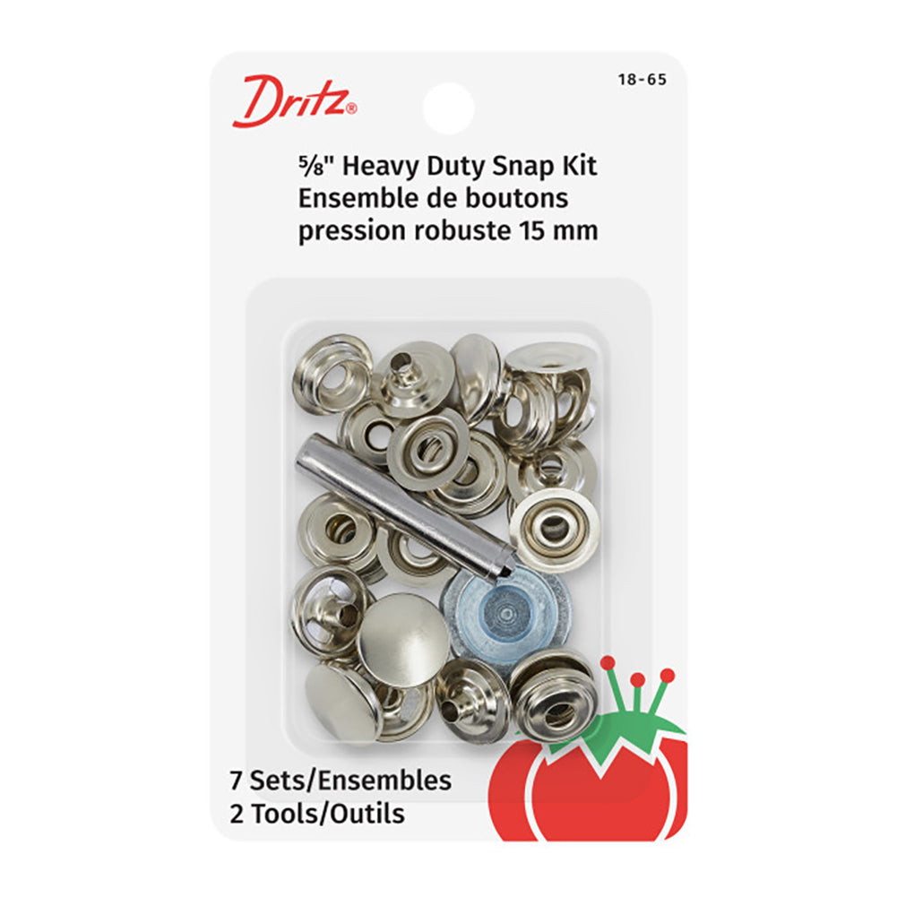 Dritz Heavy Duty Snap Fastener Kit with Tools - Nickel - 7 Sets - Joann Fabrics